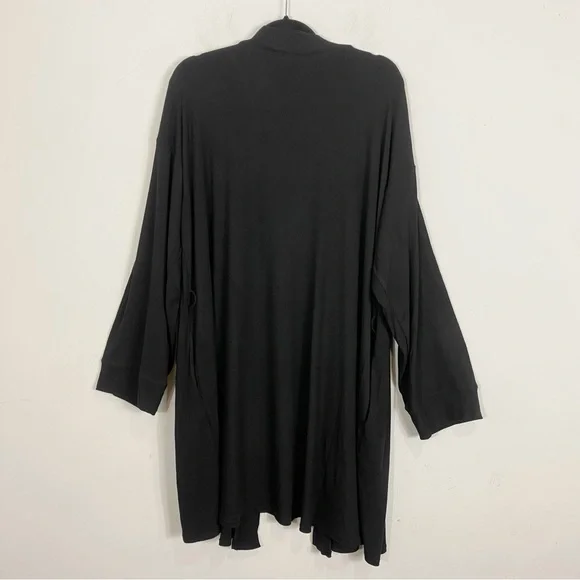 SKIMS Soft Lounge Robe Black Size 3X - Picture 5 of 8